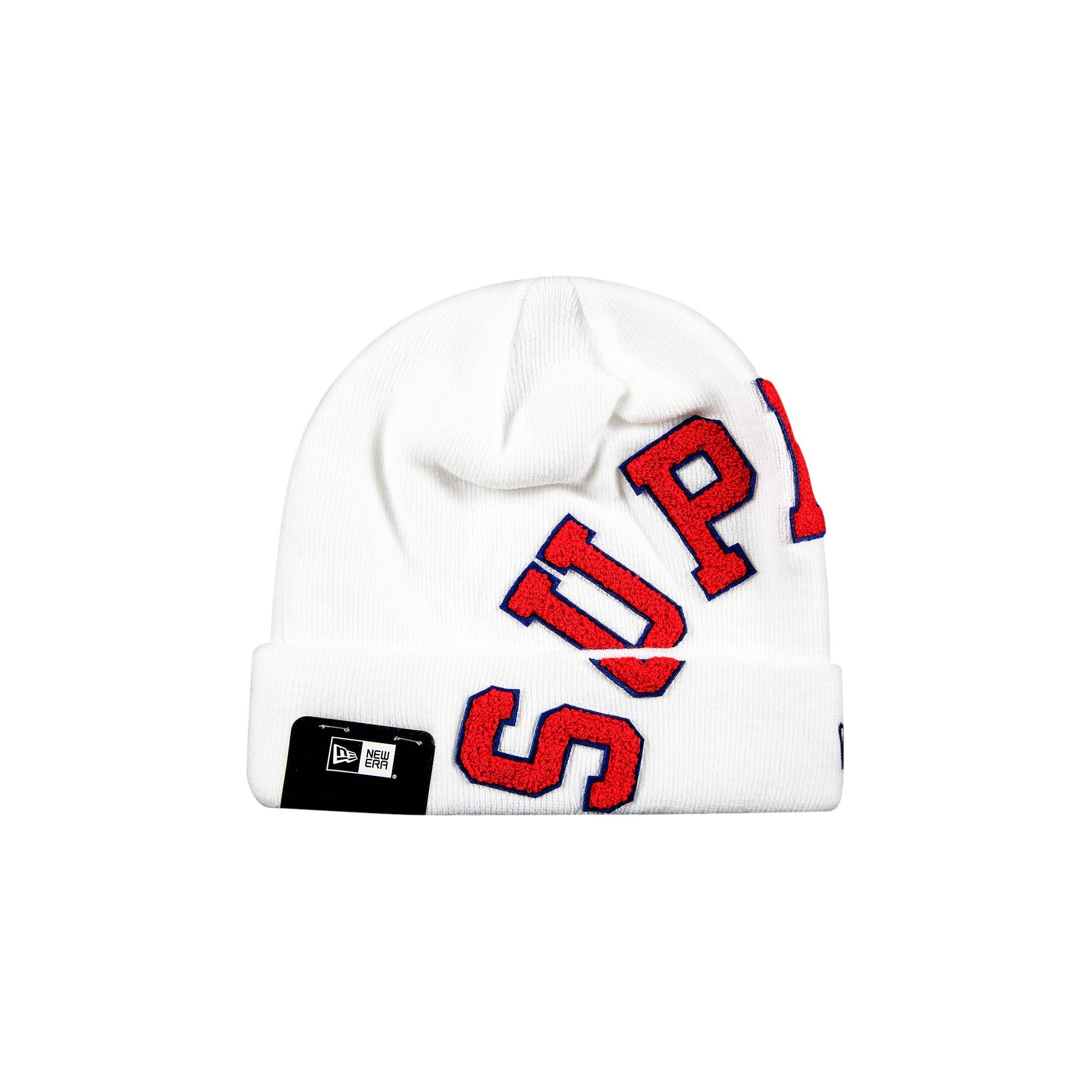 Supreme x New Era Big Arc Beanie 'White' - 1