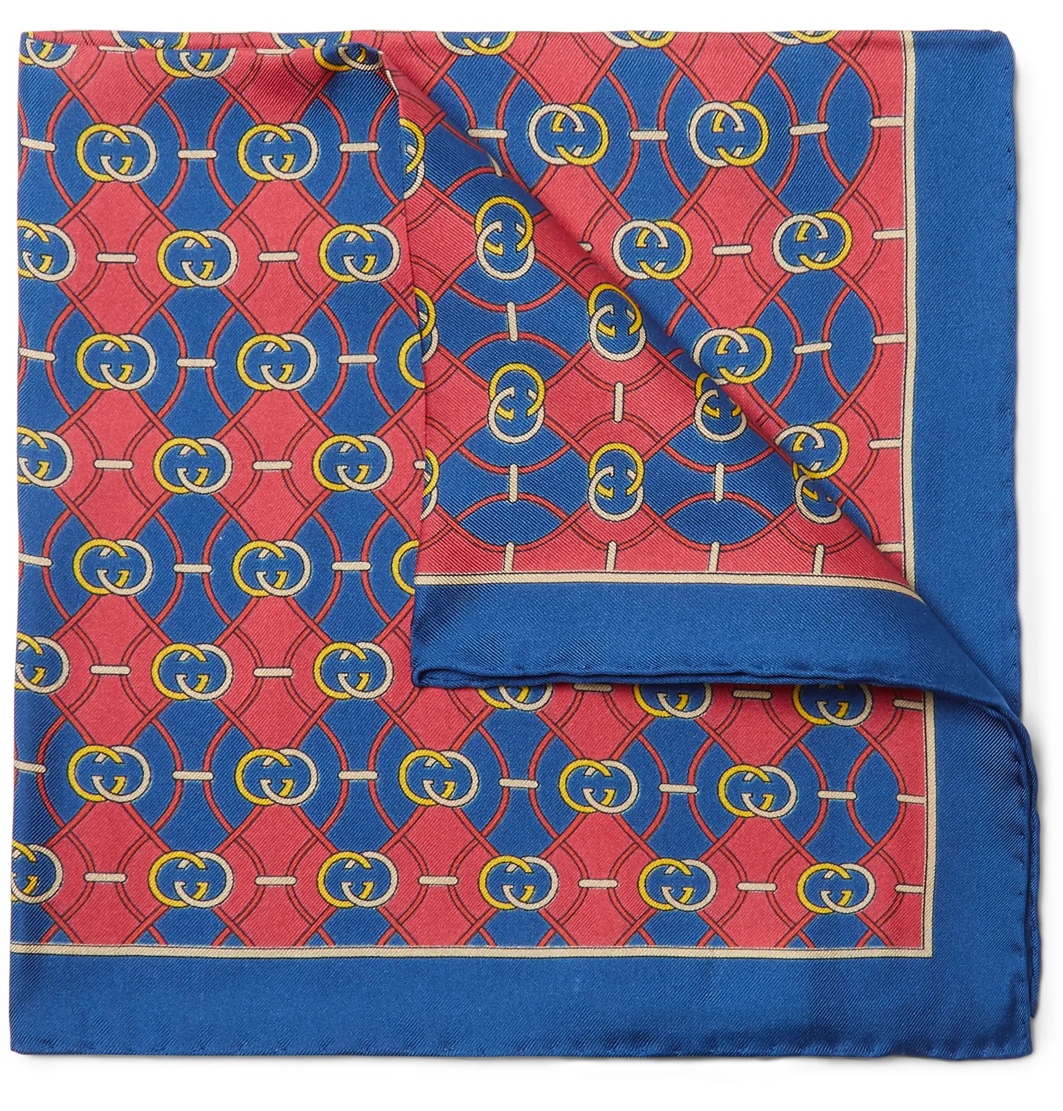 Printed Silk-Twill Pocket Square - 1