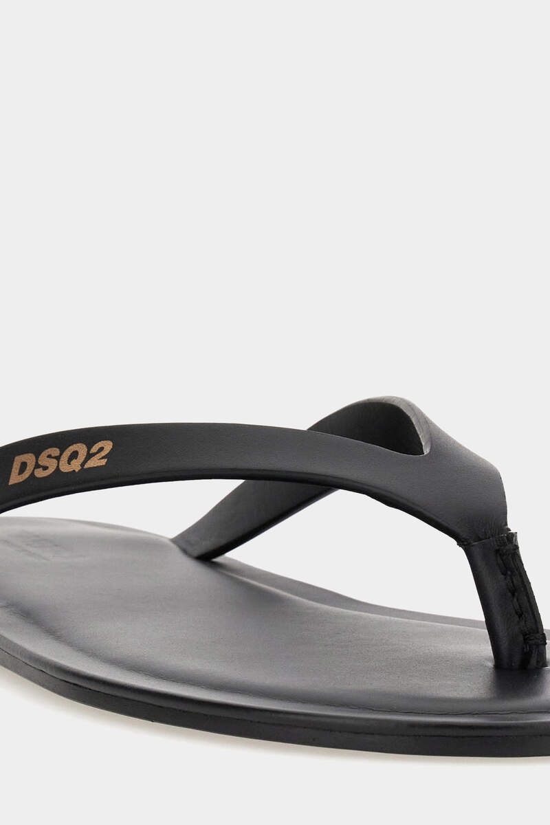 DSQ2 LEATHER FLIP FLOP - 6