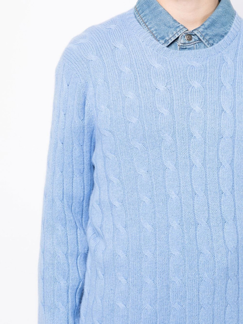 cable-knit cashmere jumper 5