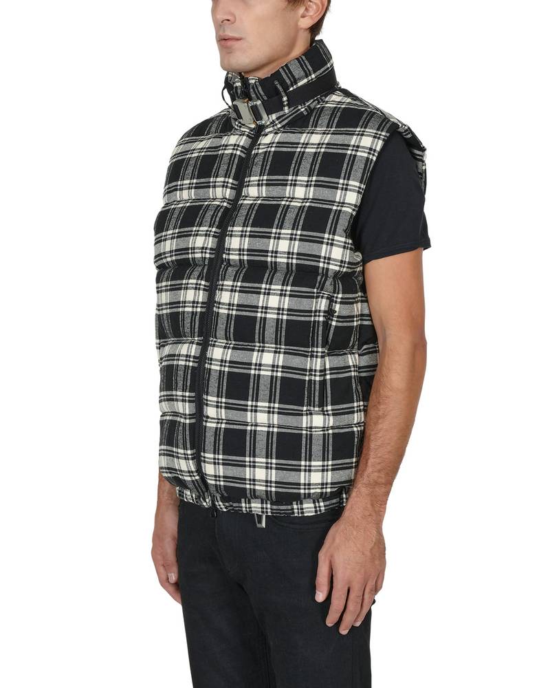 PUFFER VEST W SILVER BUCKLE 3