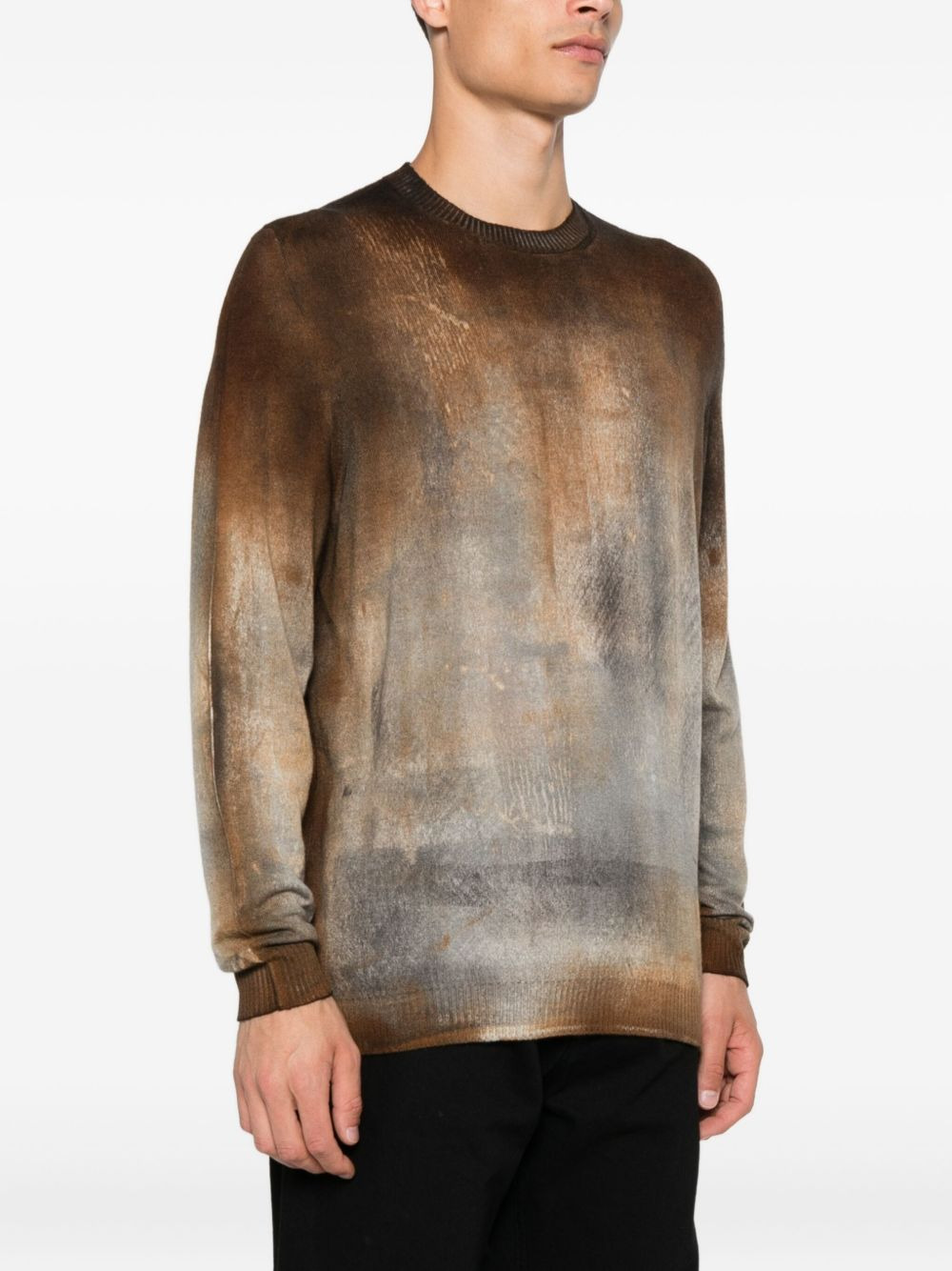 abstract-print sweater - 3