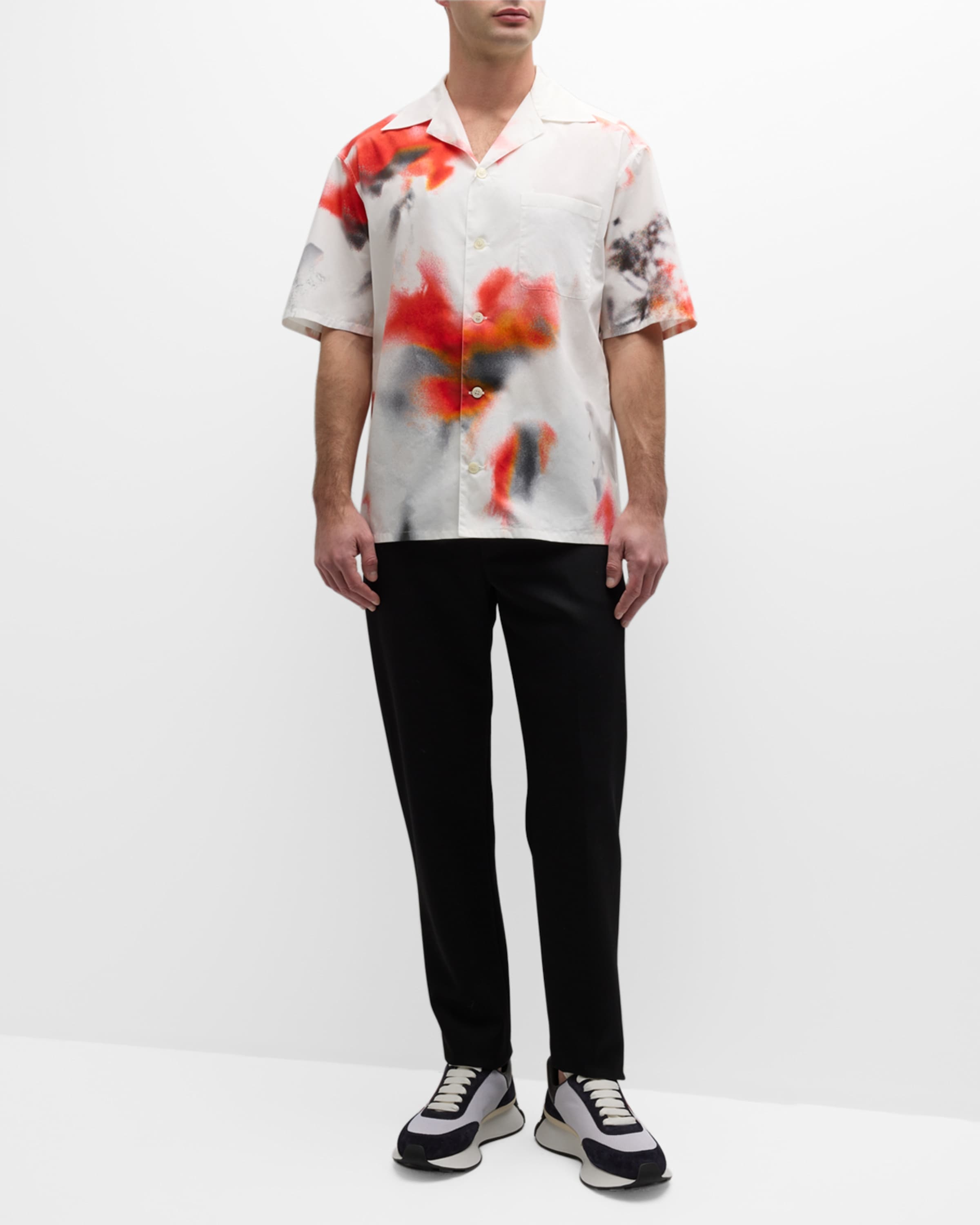 Men's Obscured Flower Camp Shirt - 5
