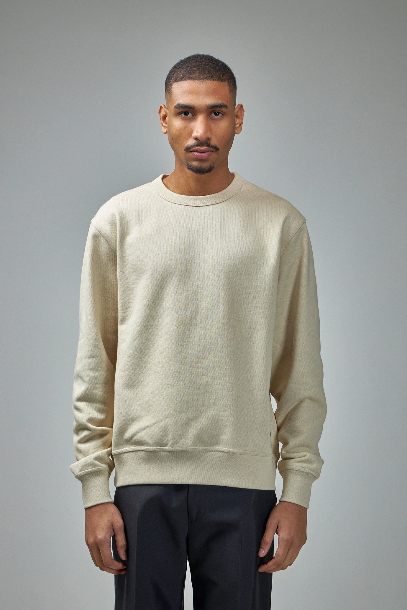 Check Label Cotton Sweatshirt - 1