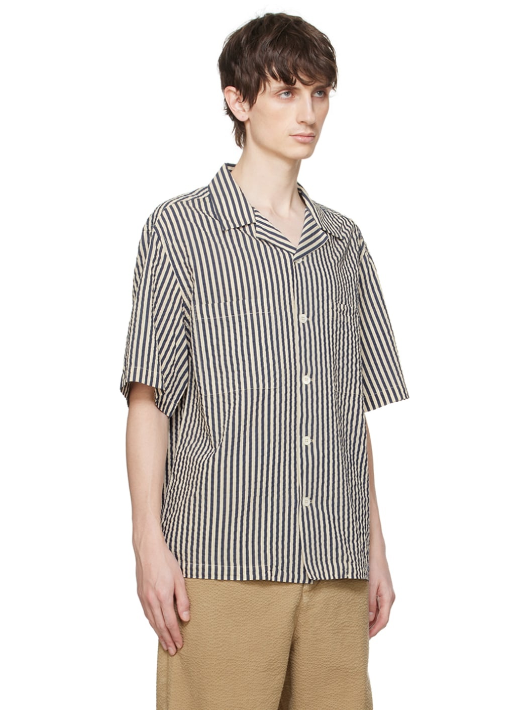 White & Navy Solana Shirt - 2