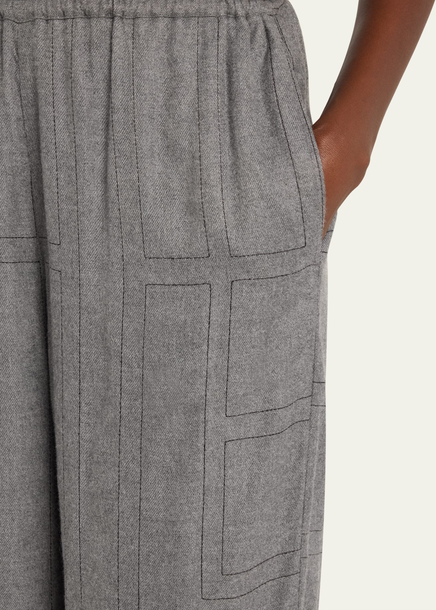 Monogram Flannel Pajama Bottoms - 5