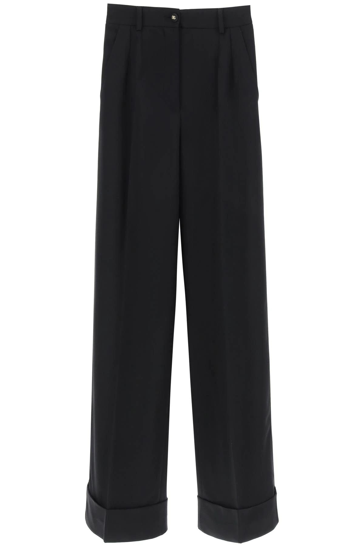 WOOL PALAZZO TROUSERS - 1