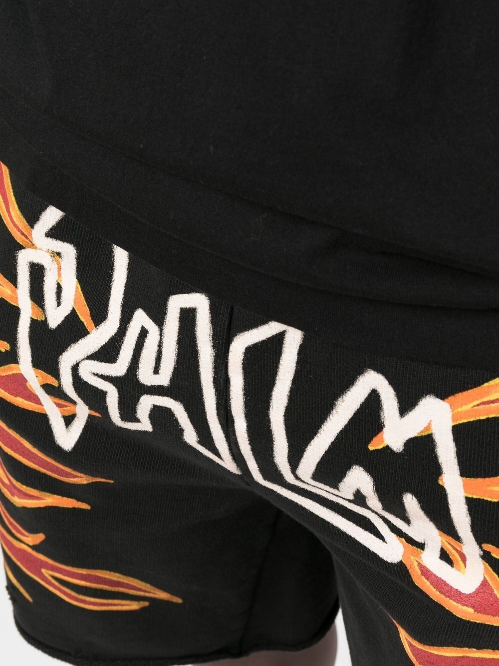 Graffiti Flames logo-print shorts - 5