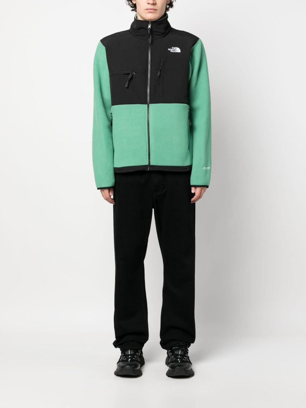 panelled fleece jacket - 2