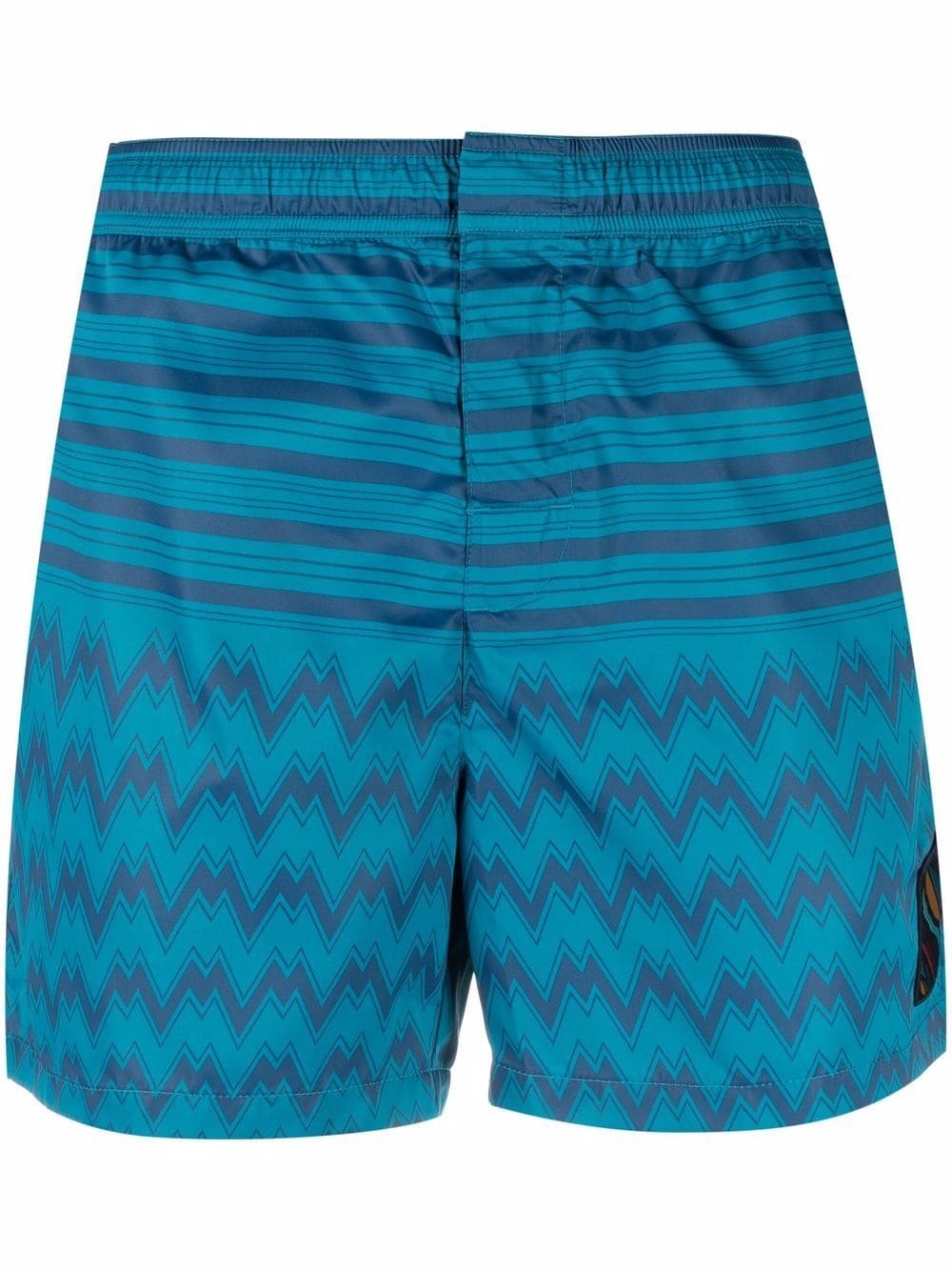 zig-zag three-pocket swim shorts - 1