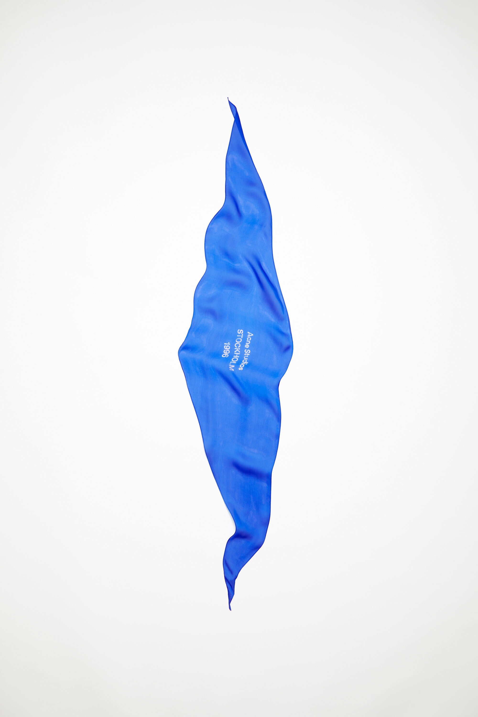 Silk scarf - Electric blue - 1