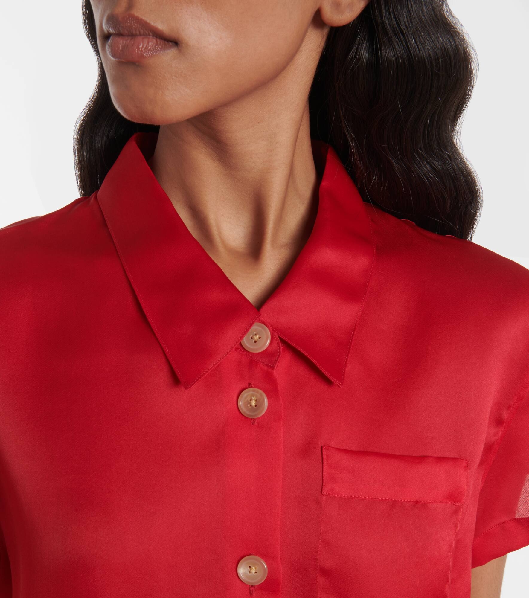 Keefe silk organza shirt - 5