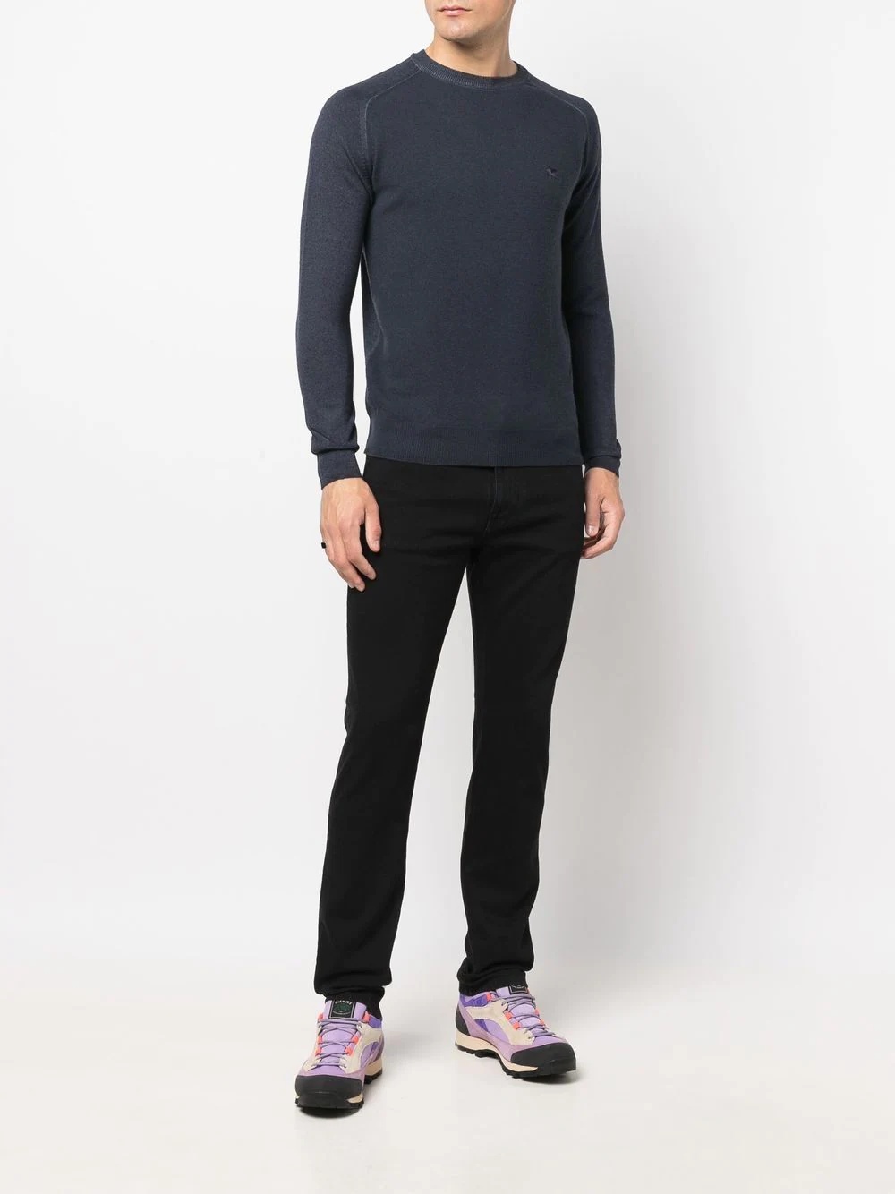 fine-knit virgin wool jumper - 2