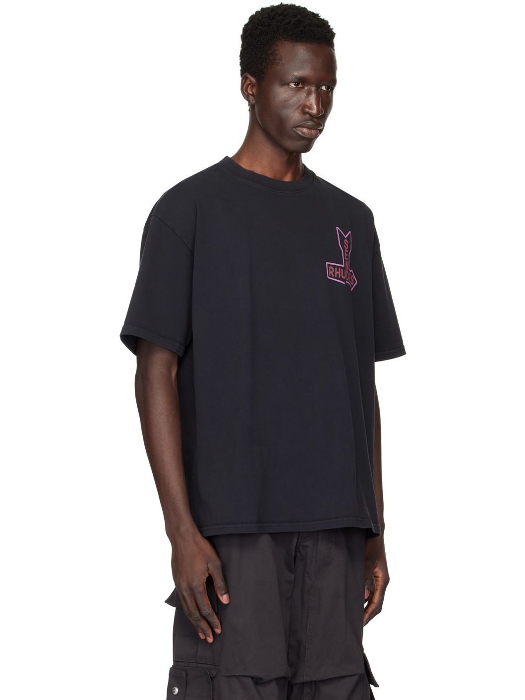 SSENSE Exclusive Black 'Send Rhudes' T-Shirt - 2