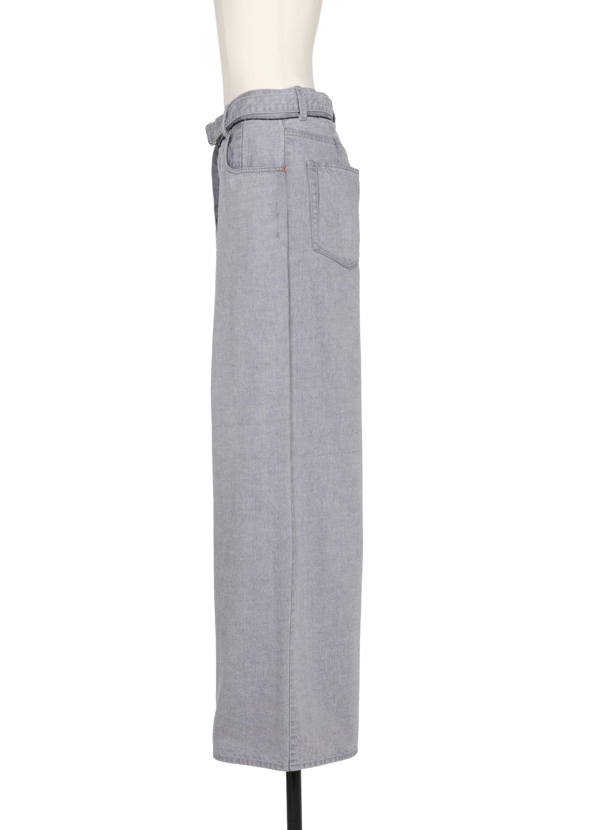 Wide Denim Pants - 2