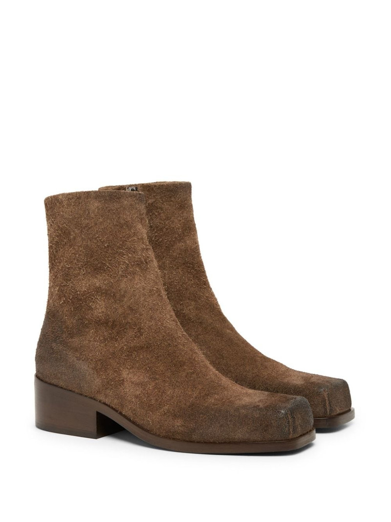 Marsèll Cassello square-toe suede ankle boots outlook