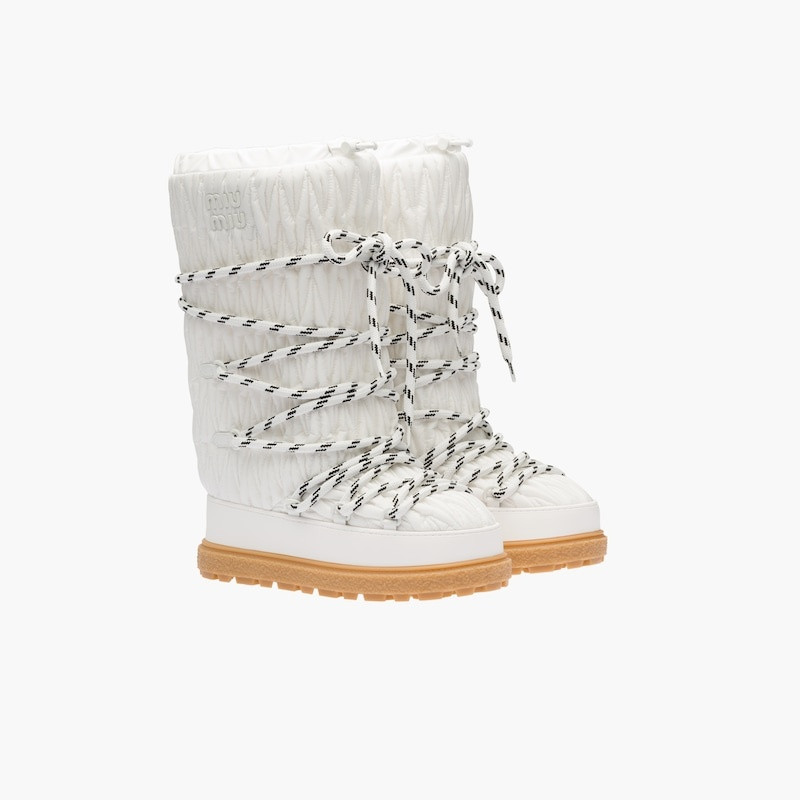 Miu Miu Recycled nylon après-ski boots outlook