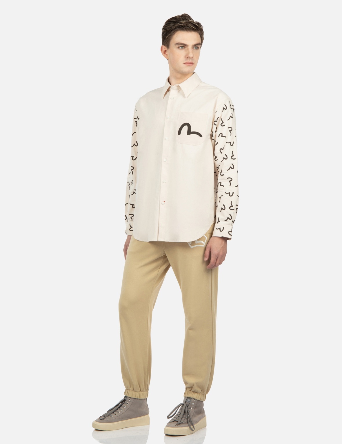 SEAGULL EMBROIDERY SWEATPANTS - 3