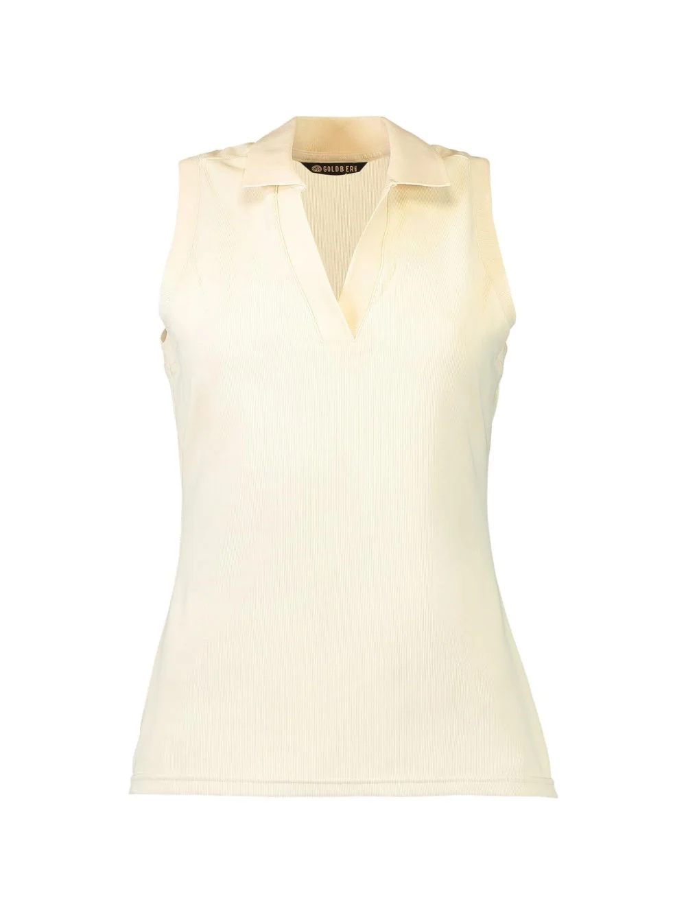 V-neck sleeveless polo top - 1
