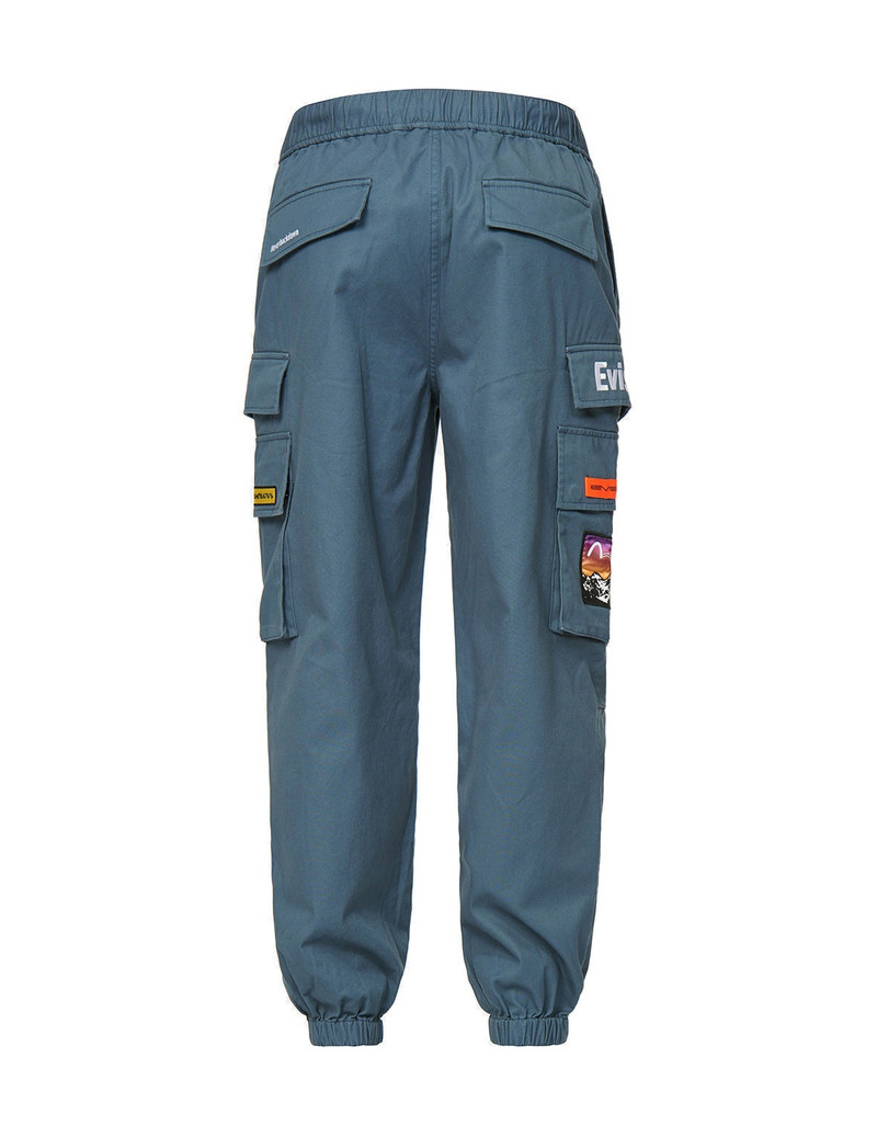 Logo and Seagull Embroidered Cargo Pants 11