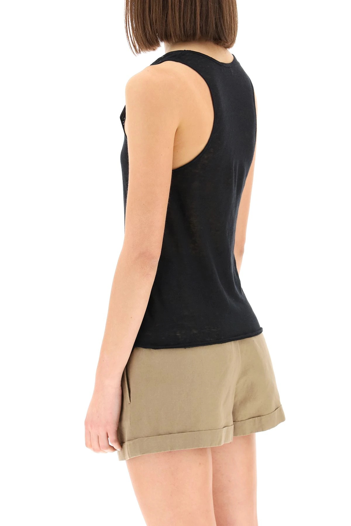 LINEN JERSEY TANK TOP - 4