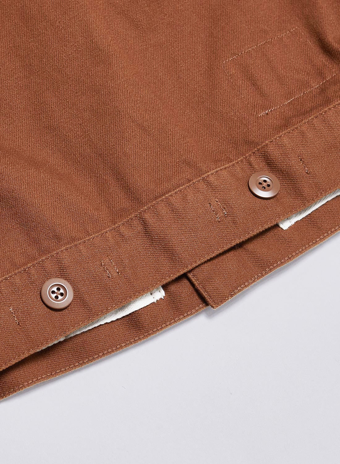 Short Jacket Heavy Cotton in Brown - 10