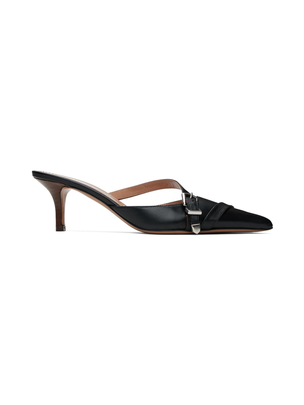 Black Ashley Embellished 65 Mules - 1