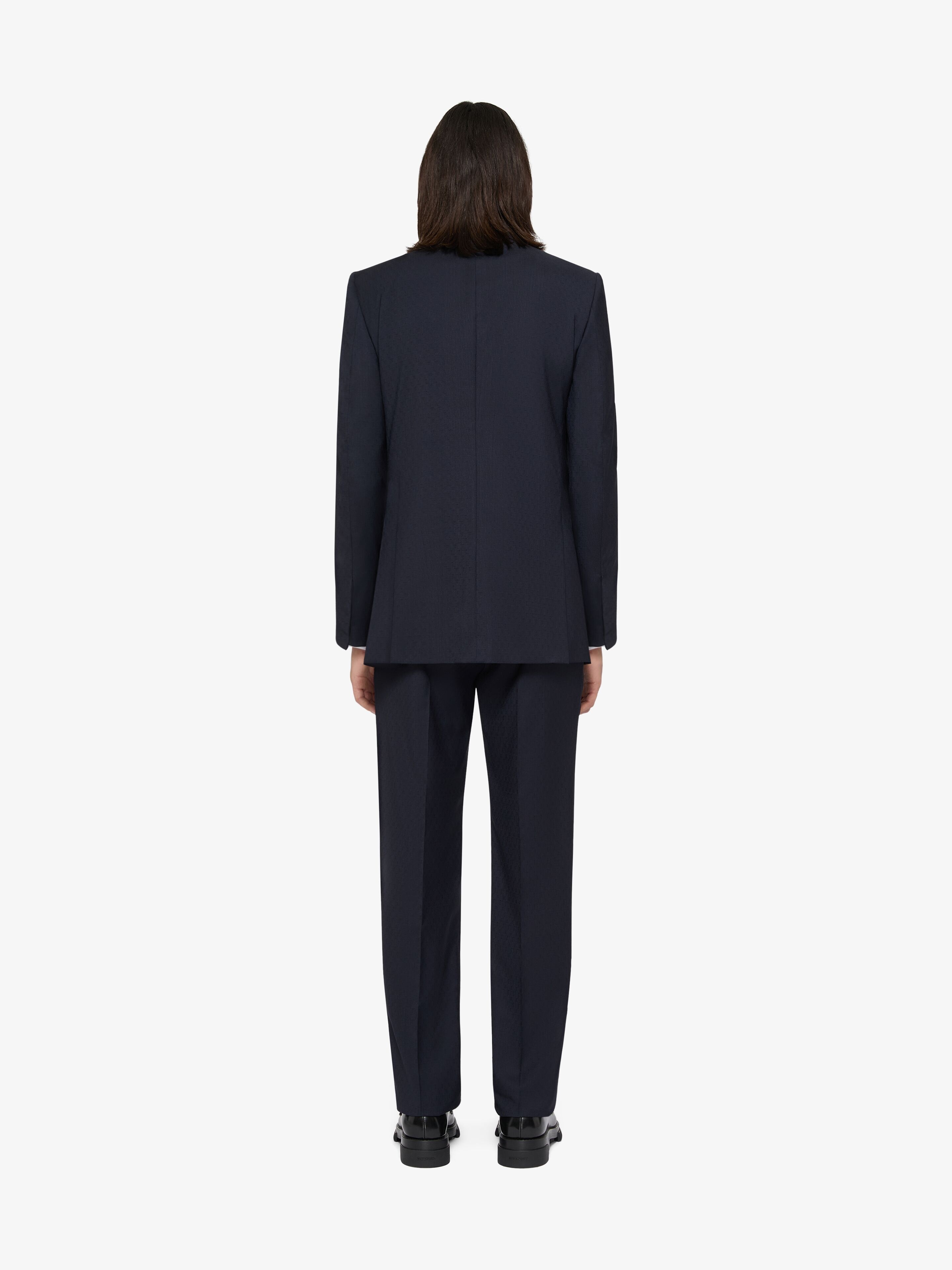 SLIM FIT JACKET IN WOOL WITH 2G BUTTON - 3