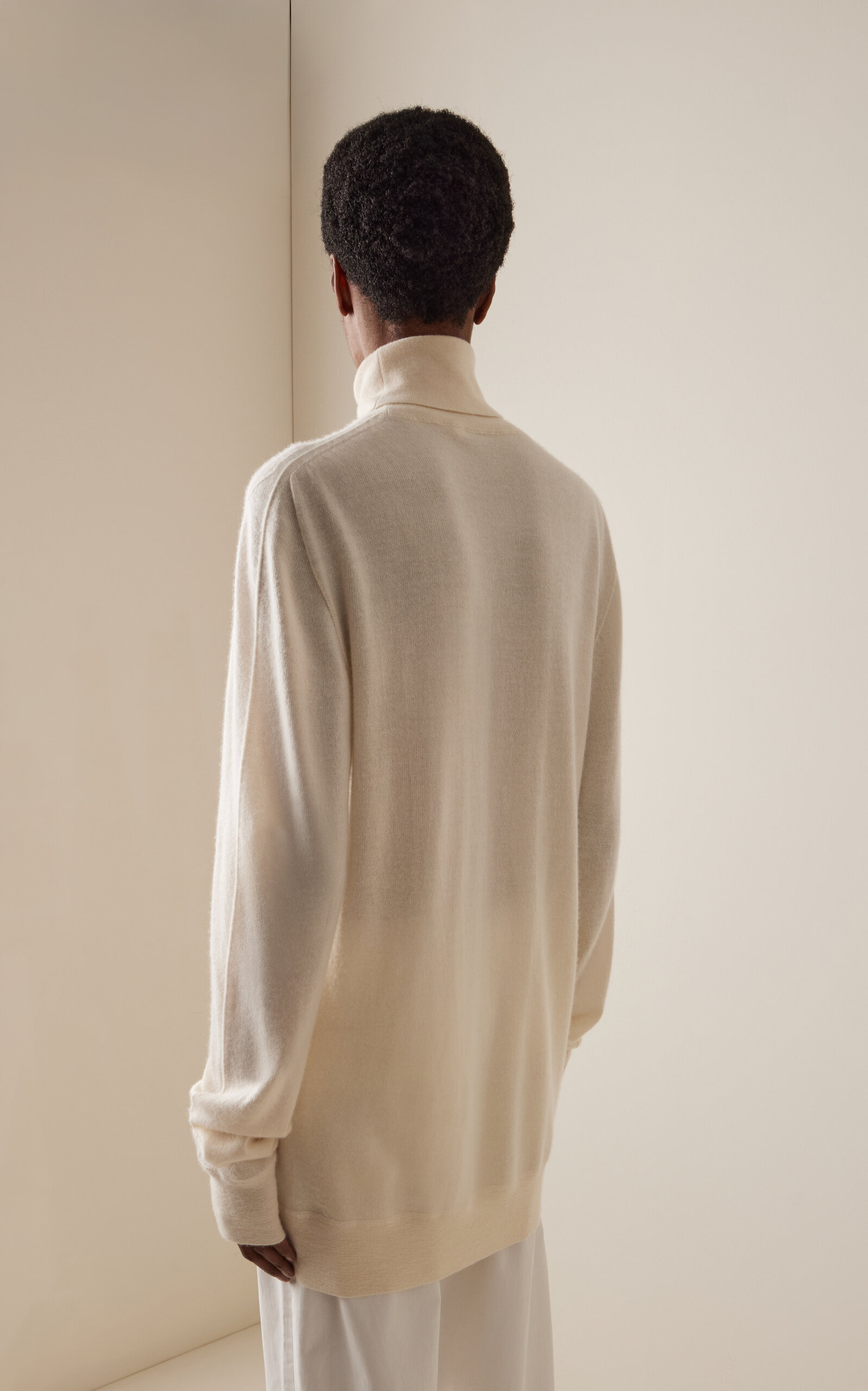 Lizzy Fine-Knit Cashmere Sweater ivory - 4