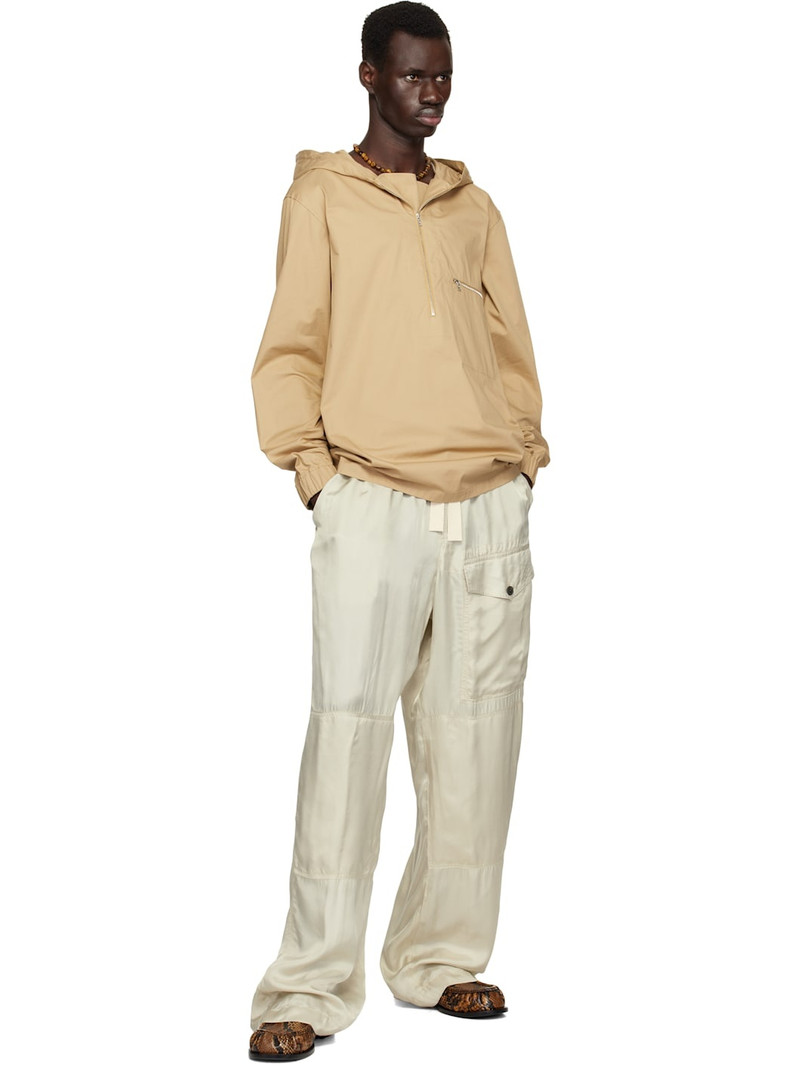 Dries Van Noten Beige Half-Zip Jacket outlook