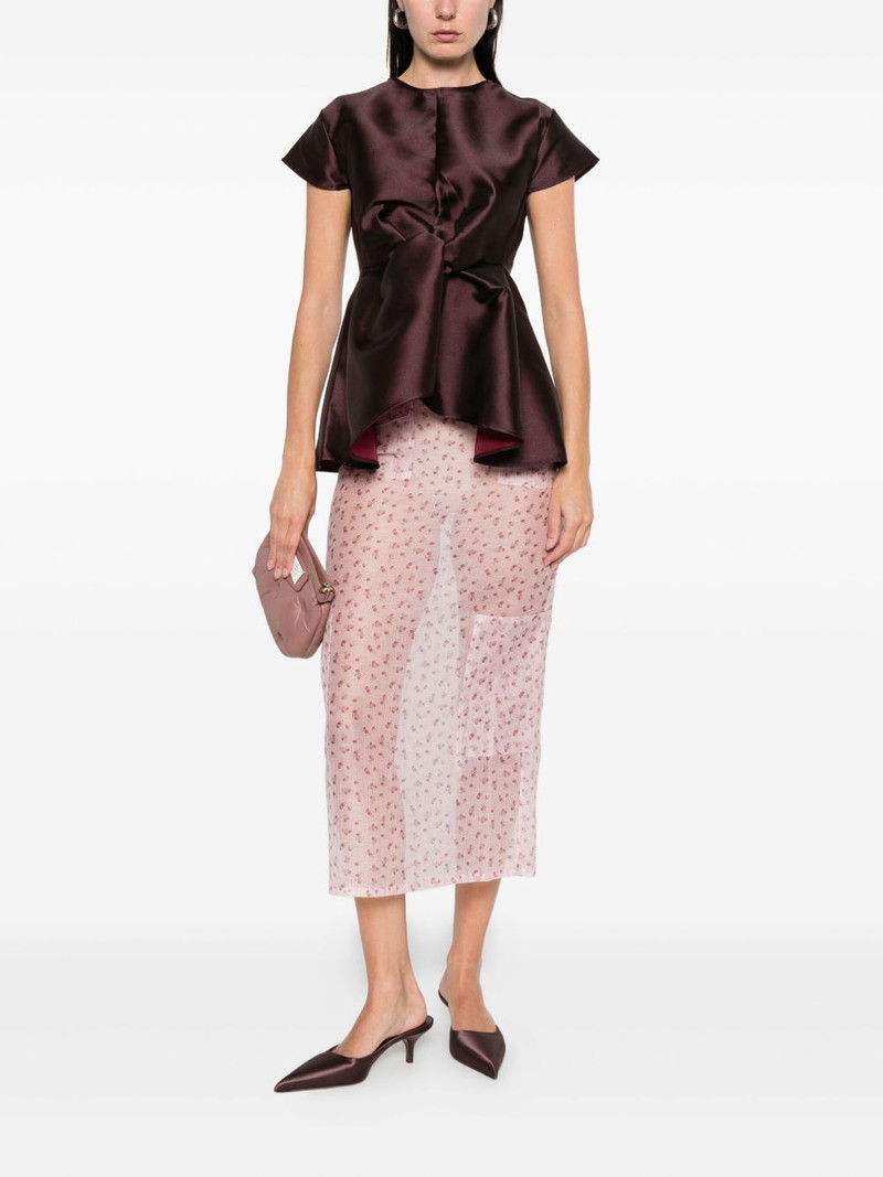 MARQUES’ALMEIDA crew-neck top outlook