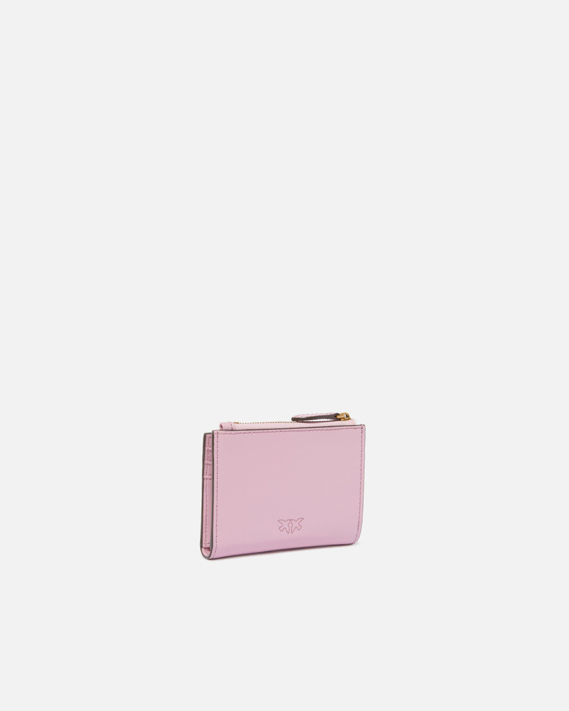 PINKO SMALL SMOOTH LEATHER WALLET WITH LOGO outlook