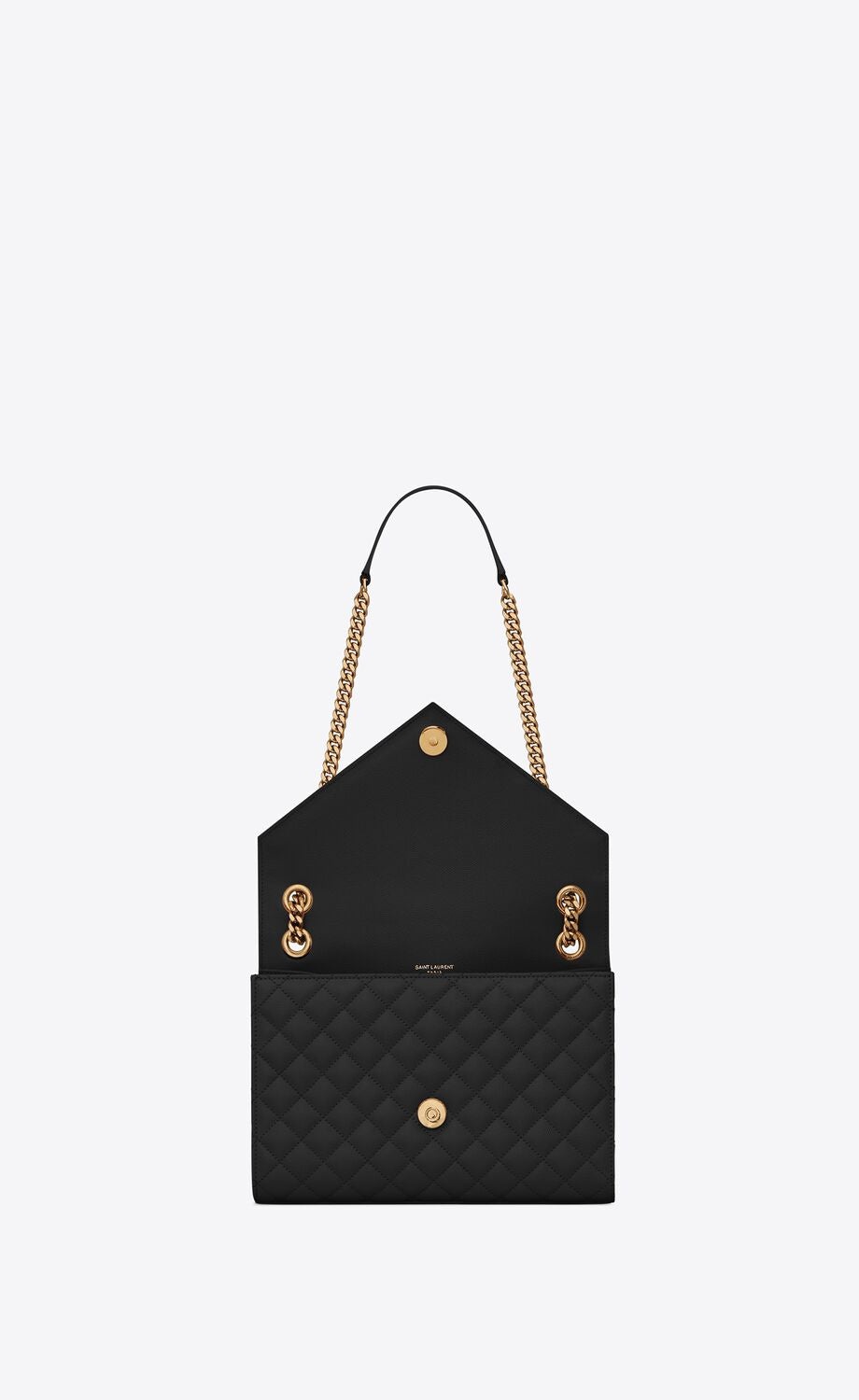 Saint Laurent Women Medium Envelope Quilted Leather Bag - 6