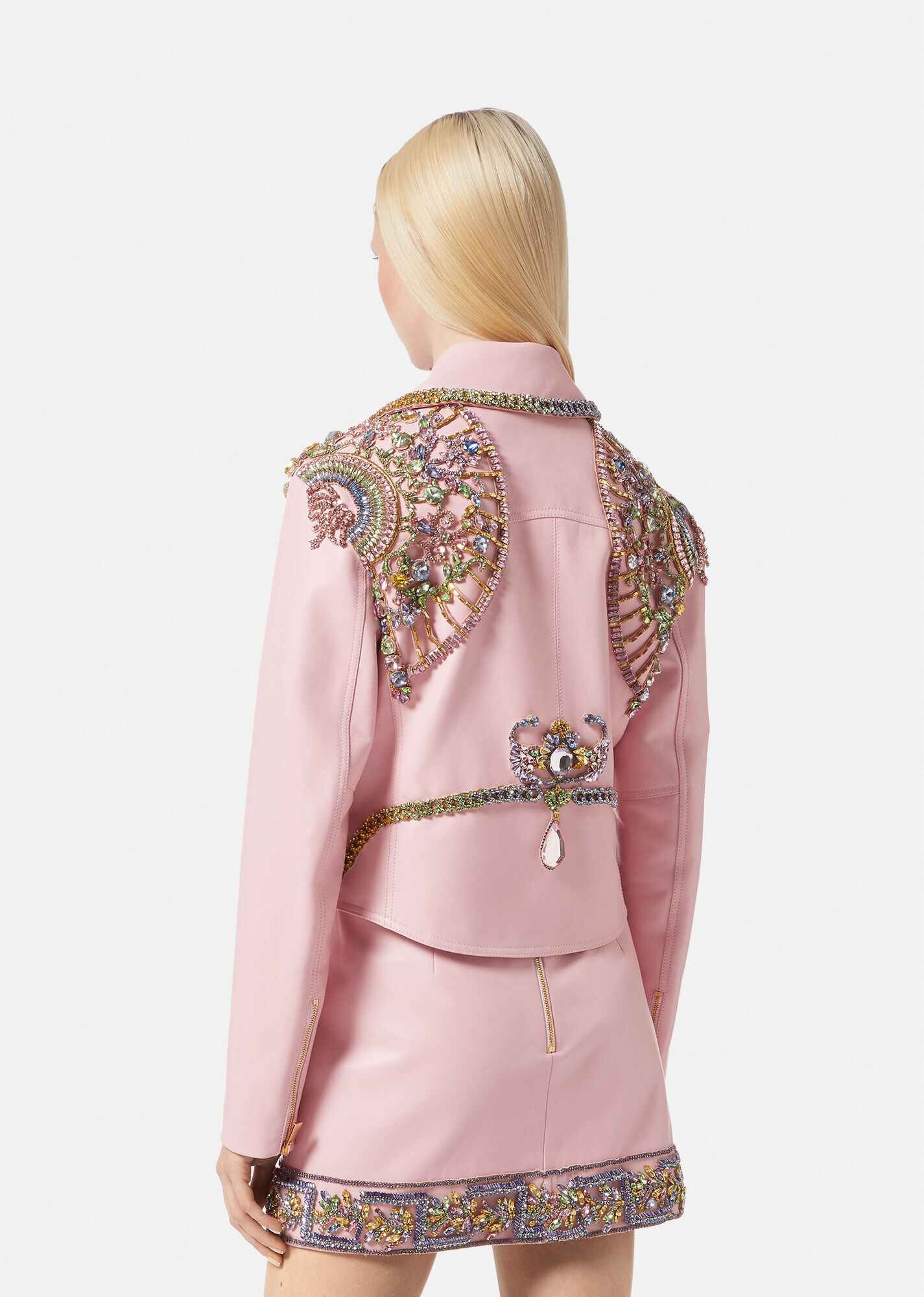 Crystal I Ventagli Leather Jacket - 4
