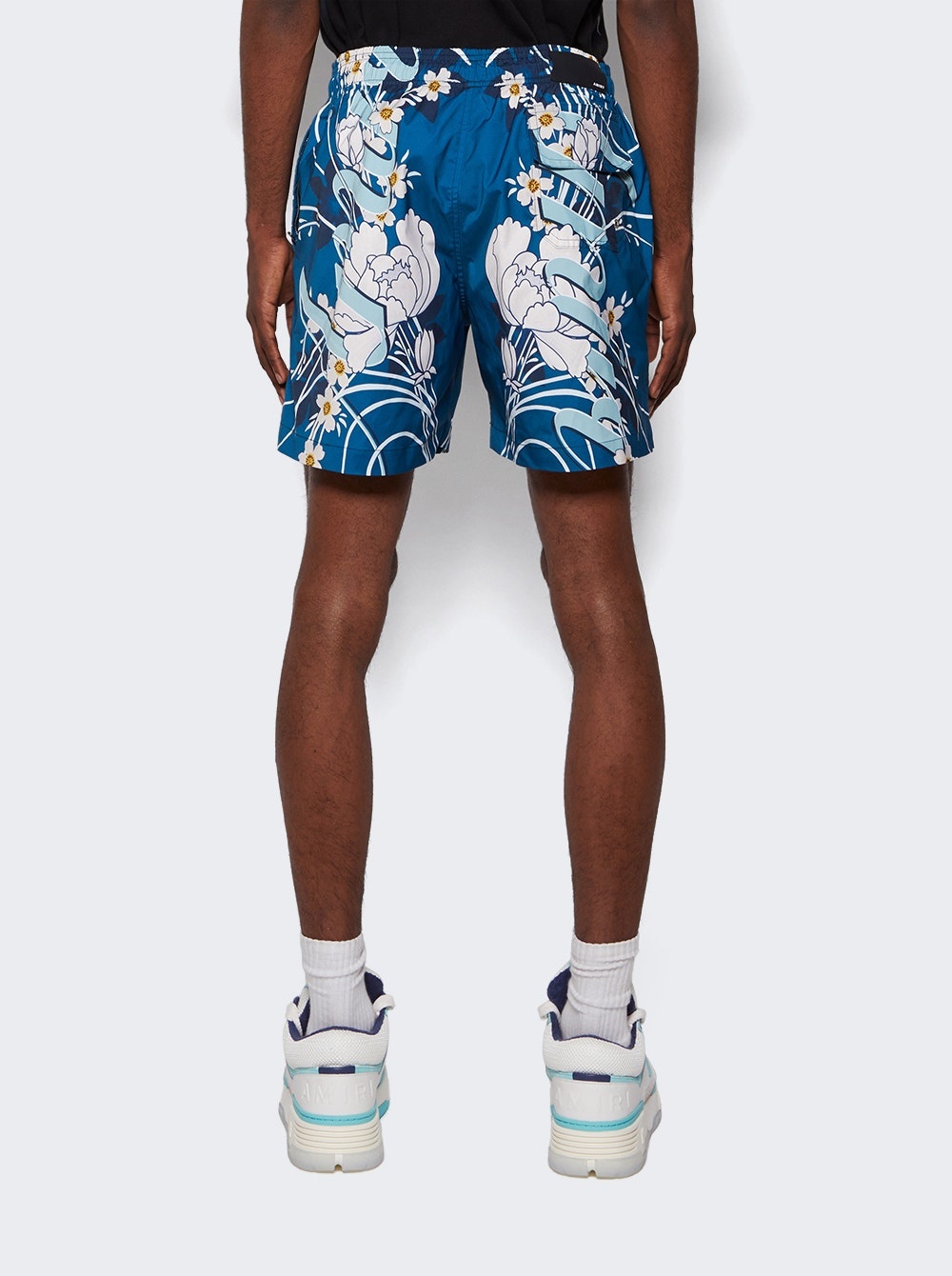 Floral Swim Shorts Blue - 5