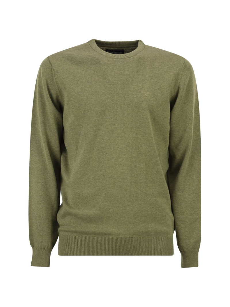 crew-neck logo cotton sweater 1
