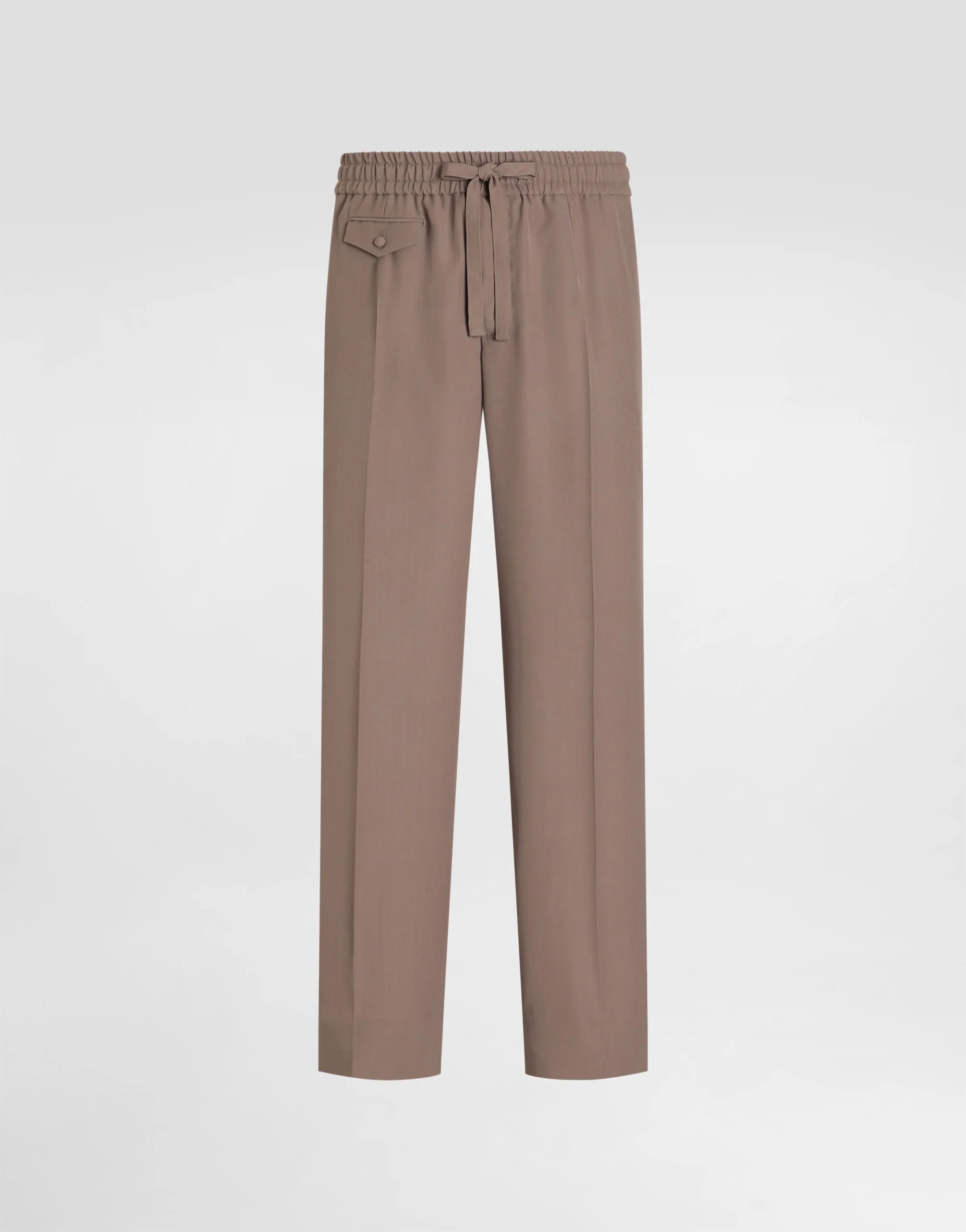 Wool poplin jogging trousers - 1
