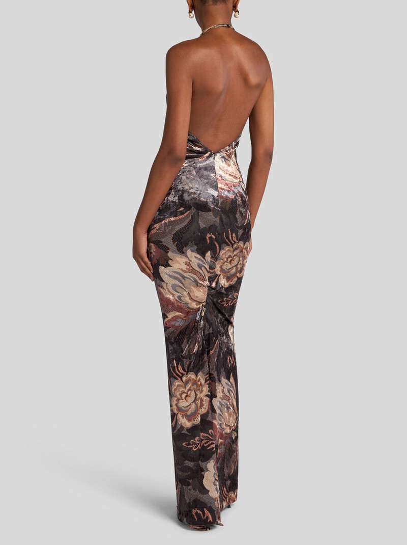 Etro LONG PRINTED CHENILLE DRESS outlook
