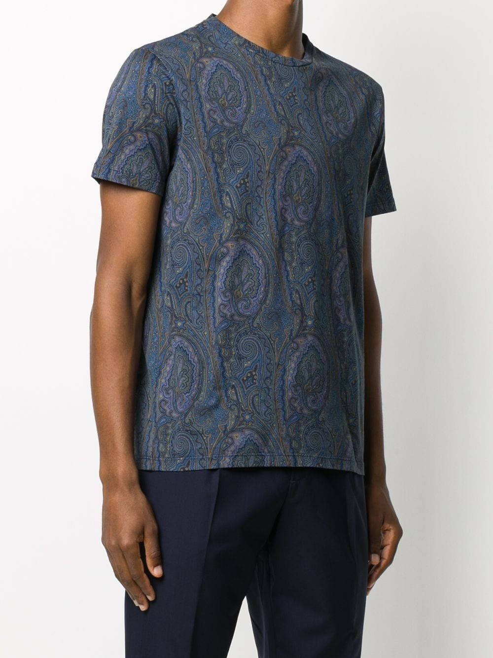 paisley-print short-sleeve T-shirt - 3