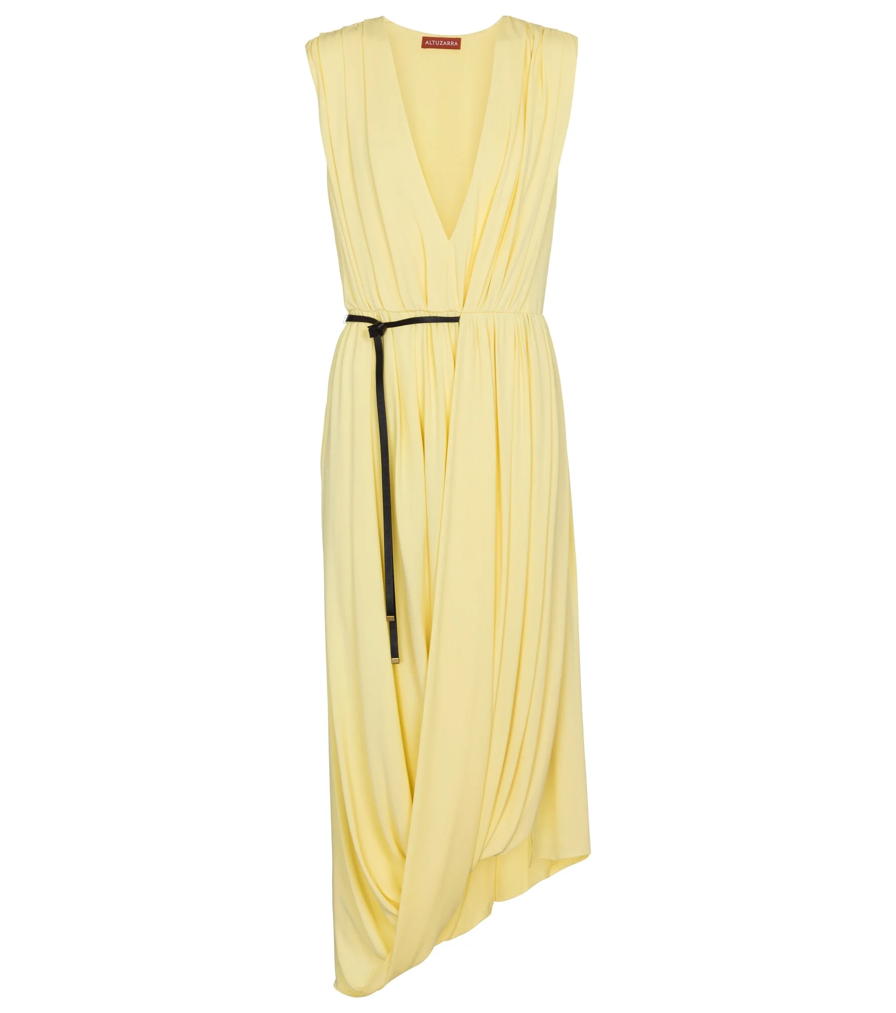 Calla belted jersey midi dress - 1