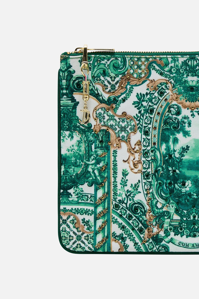 CAMILLA SMALL CANVAS CLUTCH outlook