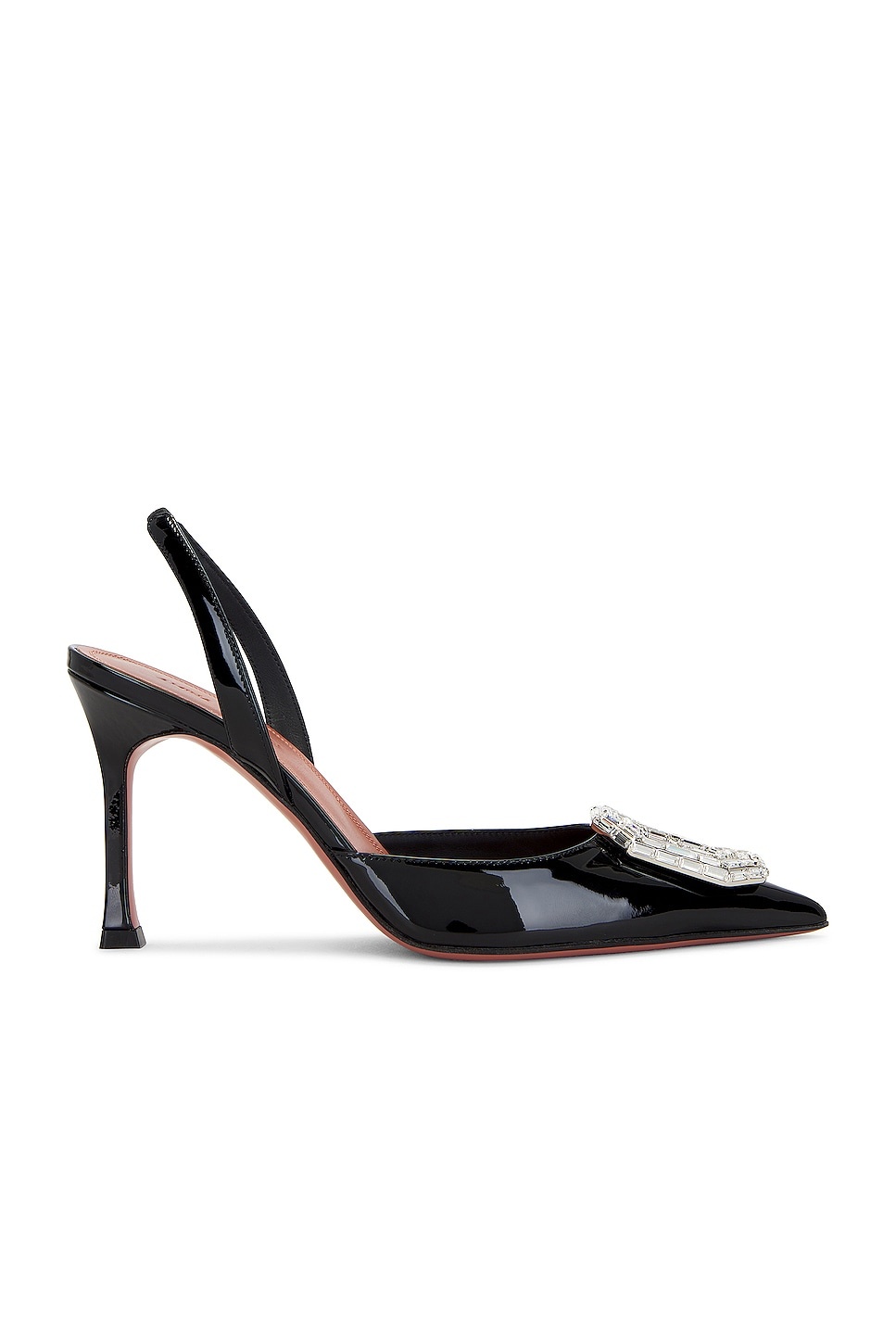 Camelia Sling 90 Pump In Patent Black - 1