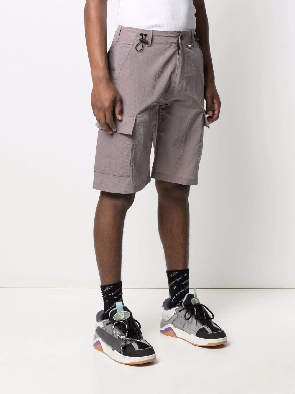 knee-length cargo shorts - 3