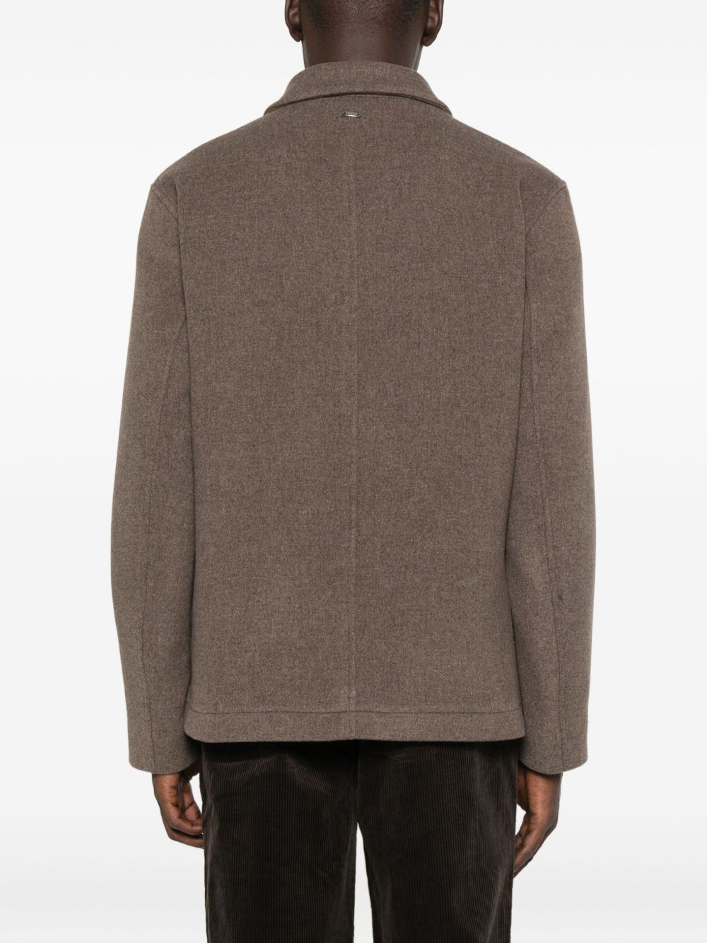 button-fastening patch-pocket jacket - 4