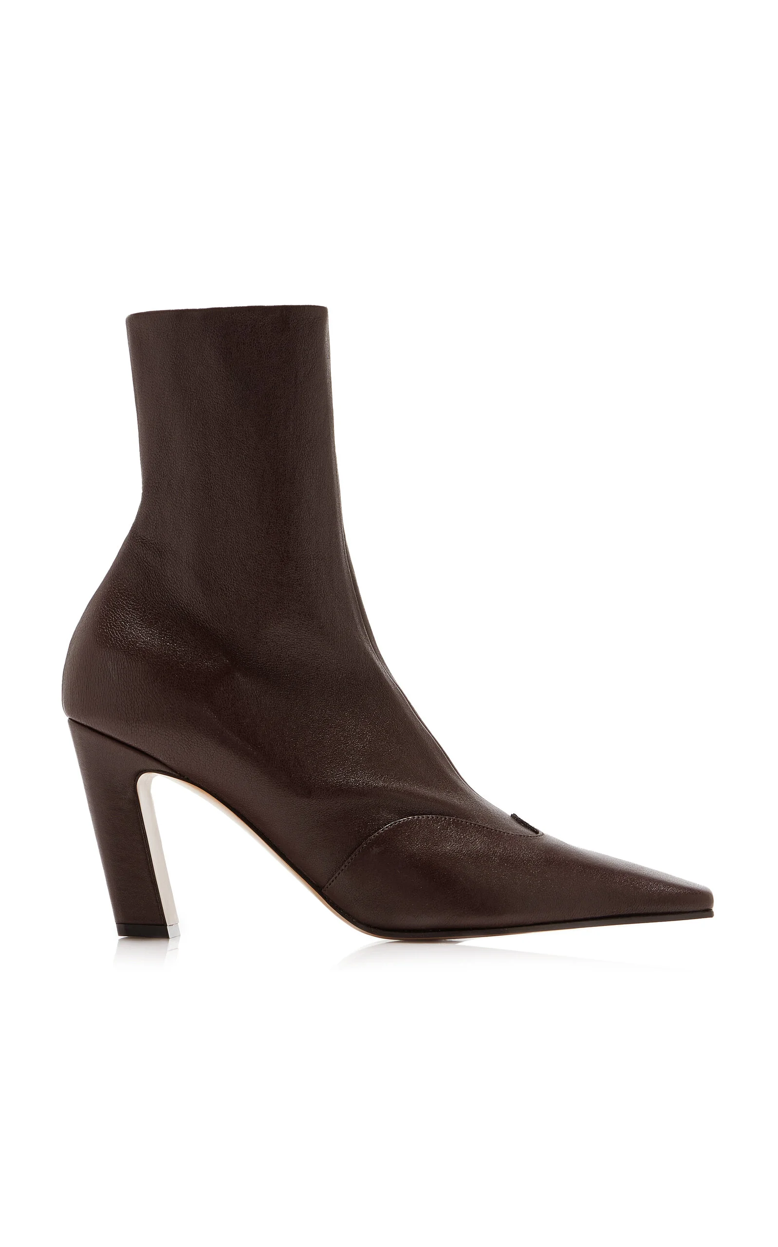 Nevada Mid-Ankle Stretch Leather Boots brown - 1