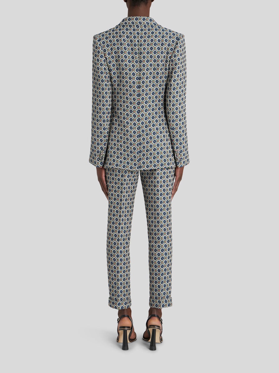 GEOMETRIC PATTERN JACQUARD JACKET - 4