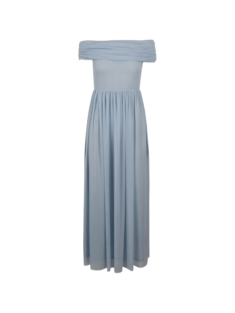 light blue asymmetric maxi dress - 1