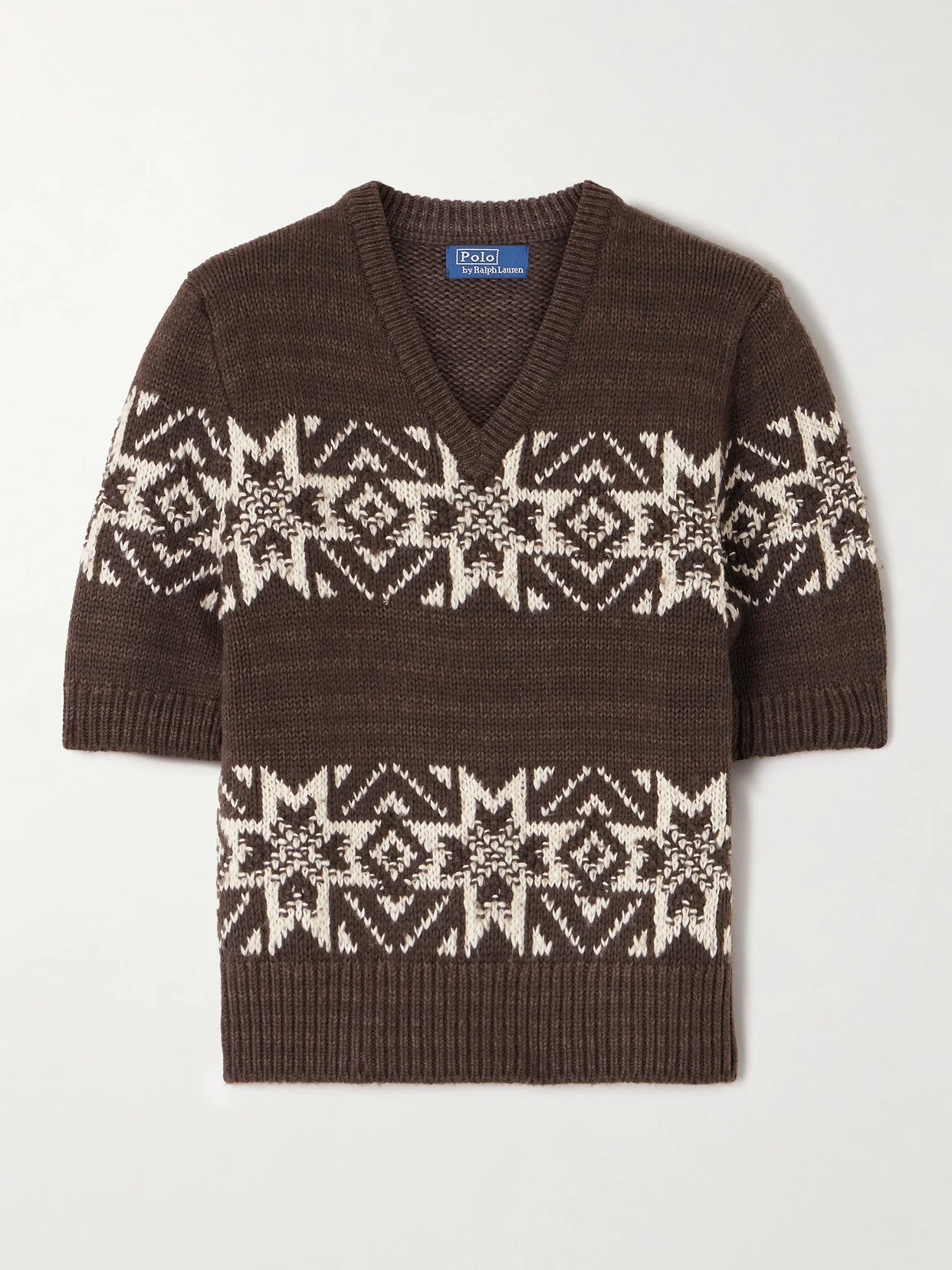 Intarsia Cotton And Wool-blend Sweater - 1