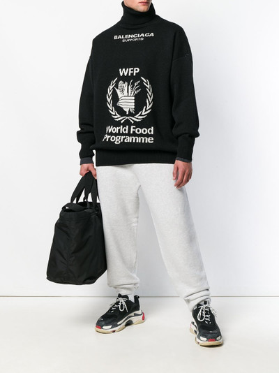 BALENCIAGA World Food Programme turtleneck sweater outlook