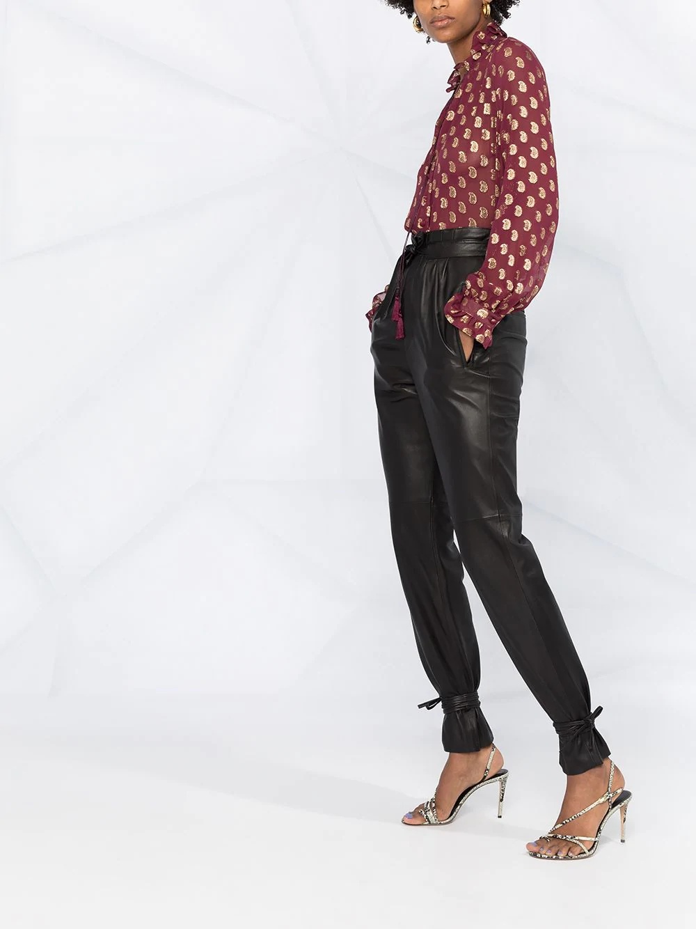 Duard tie-ankle trousers - 6